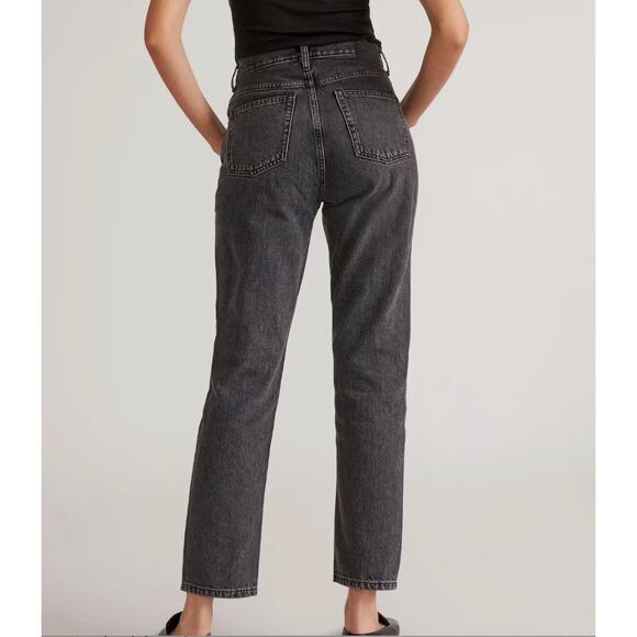 Everlane 90s Cheeky Mom Ankle Jeans Faded Black Size 24 24R Regular - Picture 2 of 10